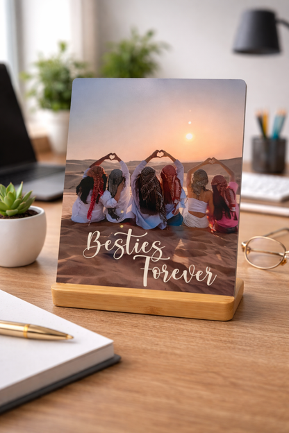 Steel Prestige Display – Wood Base Edition