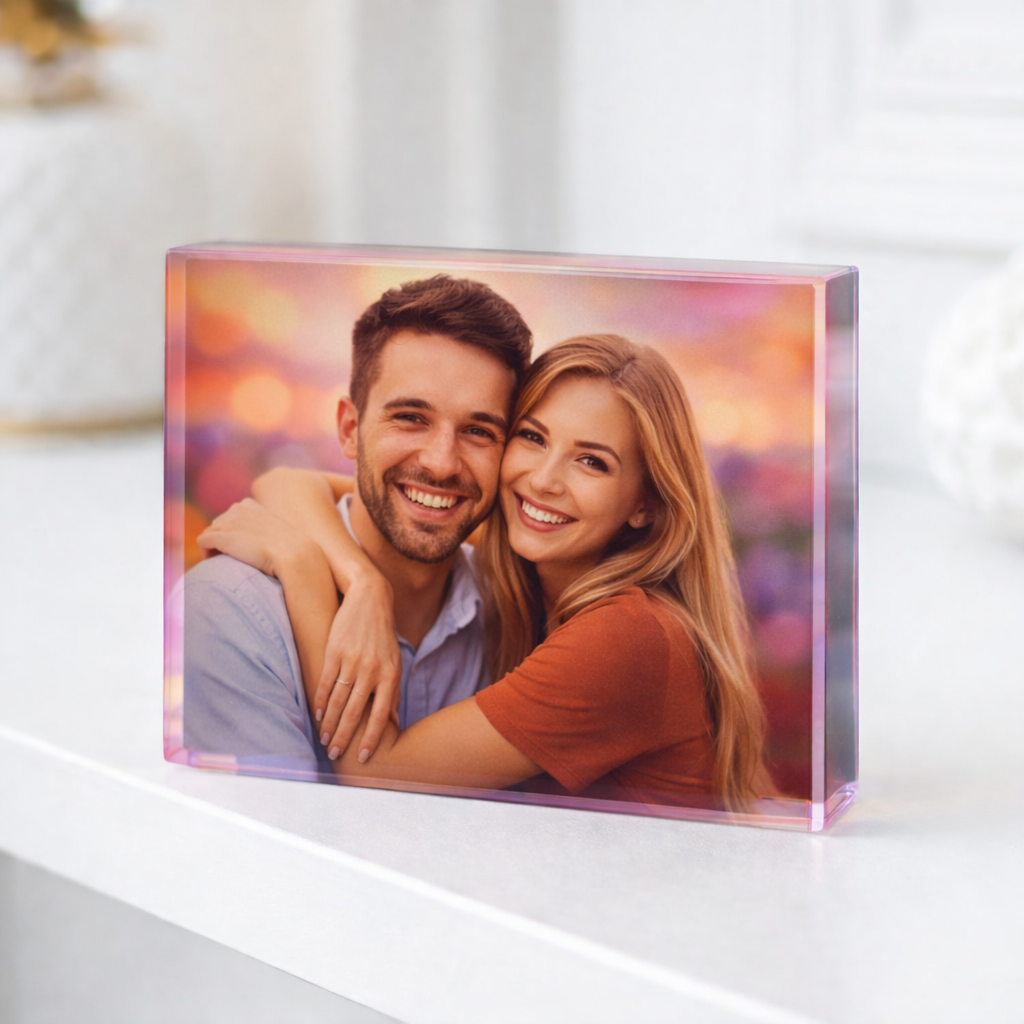 Premium Personalized Mini Glass Photo